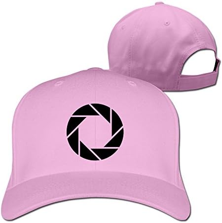 ROCE Men's Aperture Science Logo Of Portal Cave Johnson 100%cotton Baseball Caps One Size Pink