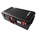 Black w/Red Handles & latches Pelican 1615 case. No Foam. with Wheels.