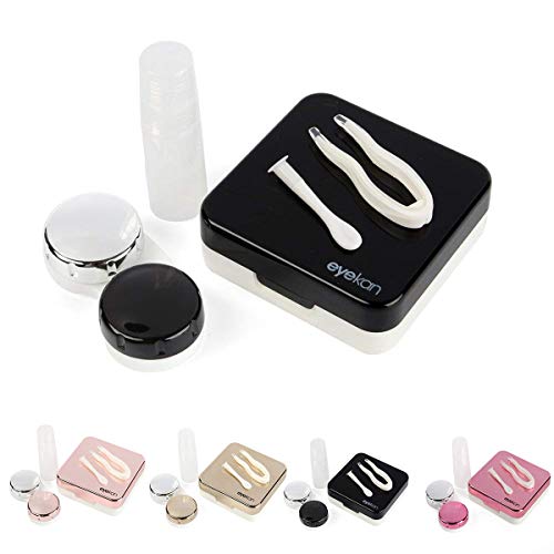 Yesbaby Portable Contact Lens Holder Mini Plastic Travel Box Storage Soaking Box Case Set (Color : Rose Red) - Thumbnail 7