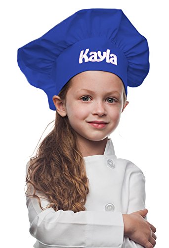 My Little Doc Personalized Royal Blue Kids Chef Hat, Poly/Cotton Twill Fabric