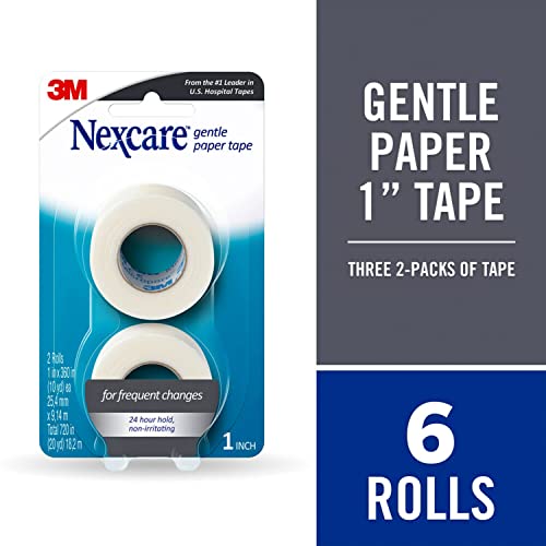 Nexcare Gentle Paper Tape, Medical Paper Tape, Secures Dressings and