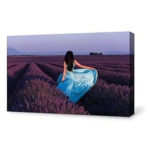 Canvas Wall Art for Living Room,Bedroom Home Artwork Paintings Romantic Lavender Ready to Hang - 12x18 inches