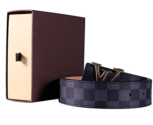 Fashion Leather Metal Buckle Unisex Women Men Belt Casual Business for dress pants jeans