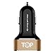 Car Charger, TopG Smart Mini 2 Smart Port Car Charger for iPhone 7 6S Plus 6 Plus 6 5SE 5S 5 5C 4S, Samsung Galaxy S7 S6 Edge, Note 5 4 S5 Tab S,LG G5 G4,HTC,Nexus 5X 6P,iPads Pro Portable