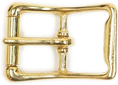Center Bar Roller Buckles (1", Solid Brass)