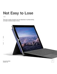 Surface Pen   Lápiz óptico de superficie con 1024 niveles de sensibilidad a la presión para Microsoft Surface Pro, Surface Go, Surface Book, Surface Laptop (incluye batería AAAA y 2 puntas)