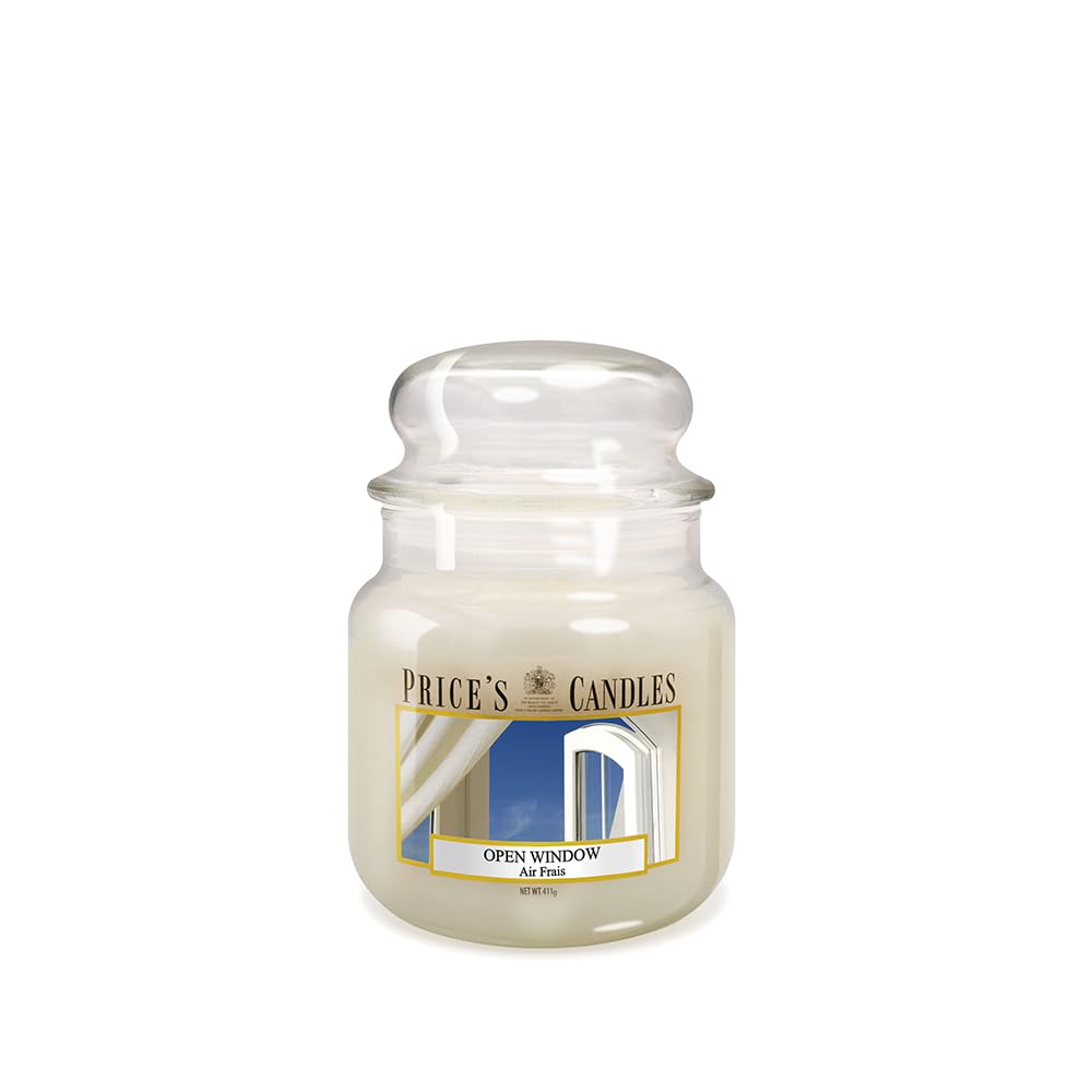 Price's - Open Window Medium Jar Candle - Sweet, Delicious, Quality Fragrance - Long Lasting Scent - Up to 90 Hour Burn Time — image 1