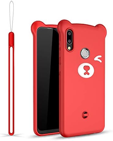 BestTalk Samsung Galaxy A30 Shockproof Bear Case Back Cover for Samsung Galaxy A30 (Bear Case) (Red)