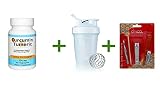 Advance Physician Formulas Inc. Curcumin Turmeric 500 mg 60 Capsules, Shaker Bottle assorted colors 20 oz