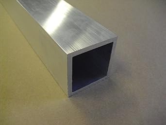 2 Pieces 6061 T6 Aluminum Square Tube – 2" X 2" X 1/4" Wall X 12" Long – Made In USA