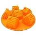 X-Haibei 3D Big Houses Cake Soap Christmas Gift Gingerbread Houses Silicone Mold 4oz per cell, Dia. 2.5inch