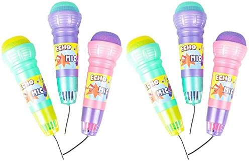 10" Echo Microphones Assorted Colors - 6 Pack