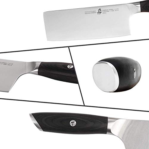 TUO Cleaver Knife, 7 inch Chinese Cleaver Vegetable Meat Cleaver Knife