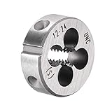 uxcell 12-24 UNC Round Die, Machine Thread Right