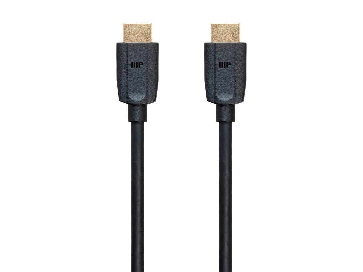 Monoprice Ultra 8K Premium High Speed HDMI Cable - 8 Feet - Black | 48Gbps, 8K@60Hz, Dynamic HDR, eARC - DynamicView Series, 1 Count (Pack of 1)