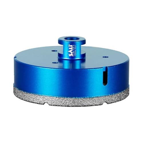 Diamant Fliesenbohrer 125mm M14 Gewinde Trockenbohrer Diamantbohrer Glasbohrer Lochsäge für Keramik, Granit, Porzellan, Fliesen, Feinsteinzeug, Mauerw