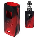 DSC-Mart Protective Case for Vaporesso Revenger 220W, Anti-Slip Silicone Skin Cover Sleeve Wrap Gel Fits Revenger Starter Kit (blackred)