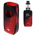 DSC-Mart Protective Case for Vaporesso Revenger 220W, Anti-Slip Silicone Skin Cover Sleeve Wrap Gel Fits Revenger Starter Kit (Black-Red)