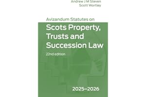 Avizandum Statutes on Scots Property, Trusts and Succession Law: 2025-2026, 22nd edition