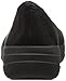 FitFlop Women's F-Sporty Suede Ballerinas Ballet Flat, Black Glimmer, 8 M US