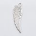 Craft Making Shop 100 Silver Angel Wing Charms with Hole 30 x 10mm Angel Wing Charm