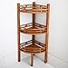Cambridge Casual Superior Indonesian Teak Estate Bath Shelves, Corner Shelf, Weathered Gray