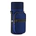 Barbarians Water Bottle Carrier, Bottle Pouch Holder with Adjustable Shoulder/Hand Strap 2 Pockets for Swell Type Bottle 16oz 17oz 20oz 24oz 25oz 32oz 40oz, Suitable for Hiking Travel Camping Blue