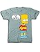 Mens' Bart Simpson Classic Shirt – Simpsons Eat My Shorts Shirt - The Simpsons Graphic T-Shirt (M)