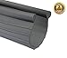 Hooima Garage Door Bead Ends Bottom Weather Seal 20 Feet Long, 3 Inches Width with Round Bead of .198 Inches Diameter - Grey Color