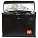   Fireproof Waterproof Document Case Bags - Fire Resistant Zippered File Folder Organizer Pouch bag - Double Layer Fiberglass Safe Box For Money, Passports, Jewelry, Files - 15” x 12” x 4” – Black