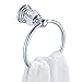 WINCASE Crystal Bathroom Hardware Set 24 Inch, Chrome Towel Bar Set, Silver 4 Piece Accessories Wall Mounted Coat Hook Hand Towel Ring Toilet Paper Holder