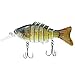 Rose Kuli Fishing Bass Lures Multi Jointed Topwater Life-Like Trout Swimbait Hard CrankBaits