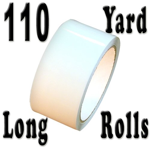 Carton Sealing Tape 2" x 110 yds 2 mils, several colors, White