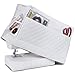Addicted DEPO Sewing Machine Cover with Convenient Pockets - Protective Quilted Dust Cover Pro - Universal for Most Standard Singer & Brother Machines | Rodi's (White)