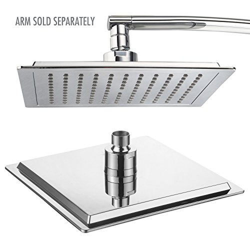 Razor Mega Size 9-inch Chrome Face Rainfall Shower Head (Square)
