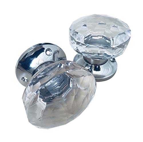 Totally Decor Laura Ashley x 2 Frances Sprung Glass Internal Door Handles.