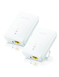 ZyXEL Powerline AV1200   Adaptador Gigabit de 1200 Mbps, kit de arranque, 2 unidades (PLA5405KIT)