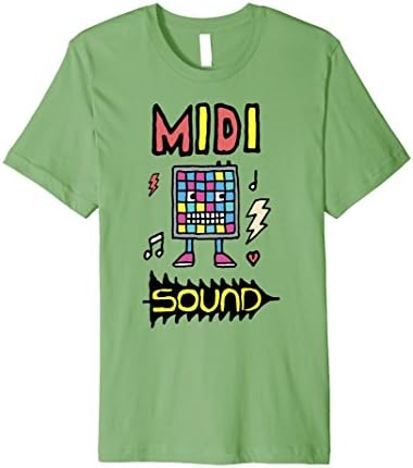 Mens MIDI Sound / Electronic Music T-Shirt XL Grass