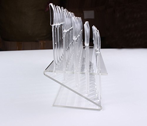 Finger Angel 64 PCS UV Gel Nail Art Tips Samples Nail Sticks Acrylic Nail Display Stand Rack Practice Tool Clear