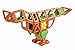 MAGFORMERS Waling Dinosaur 81 Pieces, Brown, Green, Educational Magnetic Geometric Shapes Tiles Building STEM Toy Set Ages 3+