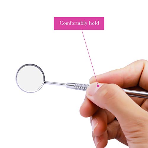 Lash Extension Supplies FADLASH 2Pcs Makeup Mirror for Eyelash Extensions Dental Tool Inspect Instrument Mirror Lash Tools for Observing Small Details - Thumbnail 2