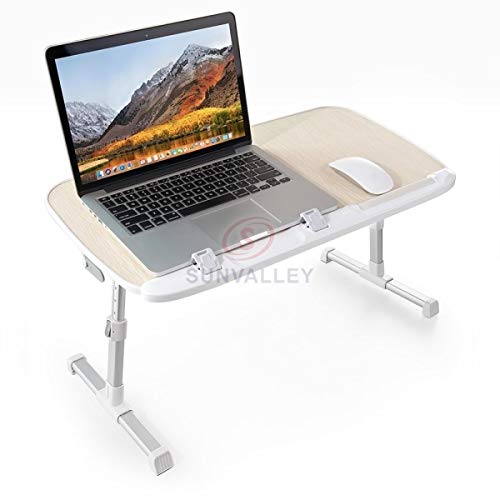 image for TaoTronics Foldable Laptop Table Stand, Height Adjustable Laptop Desk 