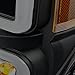 AKKON - For F-Series SuperDuty Pickup Truck Black Smoked Dual LED Tube Projector Headlights Replacement