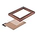 RPJC 4x6 inch Picture Frame Made of Solid Wood High Definition Glass for Table Top Display and Wall Mounting Photo Frame Brown