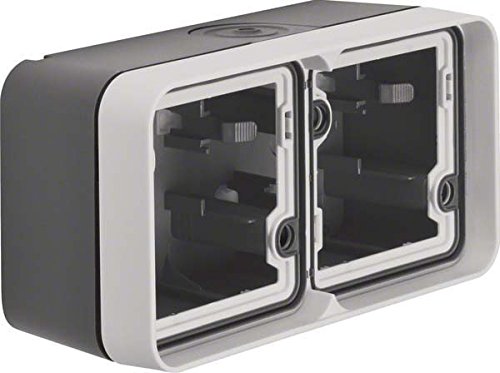 Berker Housing with frame 6719323505 cable entry LGR W.1 surface-mounted housing 4011334390053
