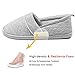 ChicNChic Women Comfort Cotton Soft Sole Indoor Slippers Anti-Slip House Shoes Grey 7 B(M) US
