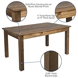 Flash Furniture 60" x 38" Rectangular Antique