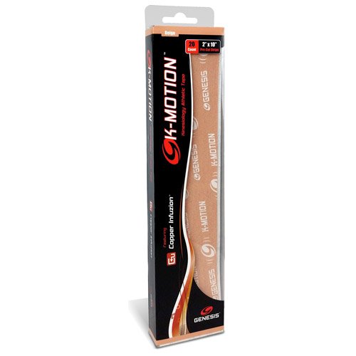 Genesis K-Motion Tape with Copper Infuzion- Beige Pre-Cut Pack