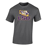 LSU Tigers Mens TShirt Icon Charcoal