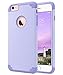 ULAK iPhone 6 Plus Case, iPhone 6S Plus Case,Thin Dual Layer Soft Silicone Skin Hard Back Cover Anti Scratches Bumper Protective Case for Apple iPhone 6 Plus/6S Plus 5.5 inch - Lavender